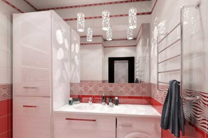 How a shower room is designed, design solutions