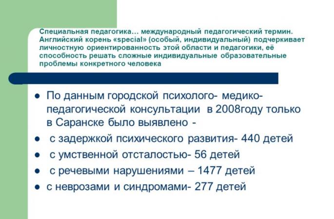 Современная Система специальных образовательных услуг