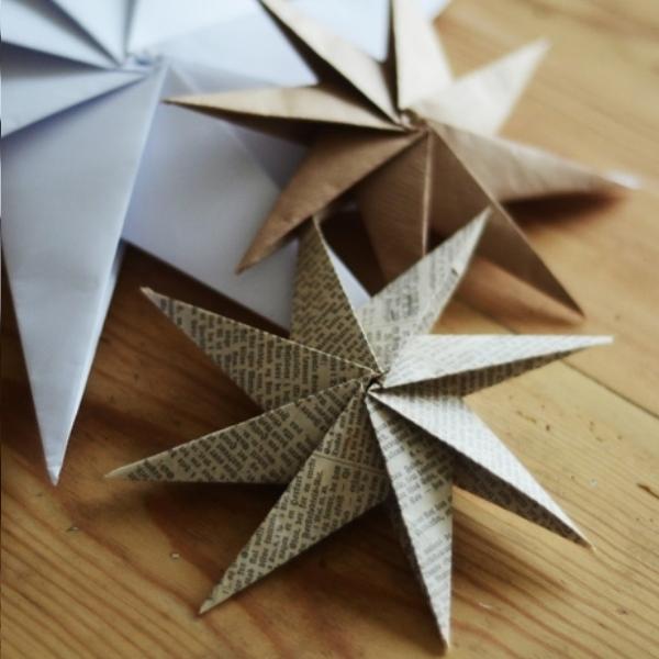 30 Ide Keren Origami Bintang Untuk Pohon Natal 