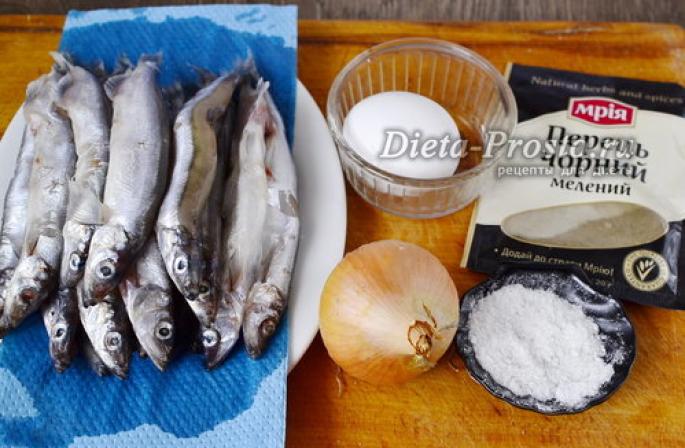 Cotlet apetisant de capelin: rețetă de gătit pas cu pas Cotlet de capelin cu oase și piele